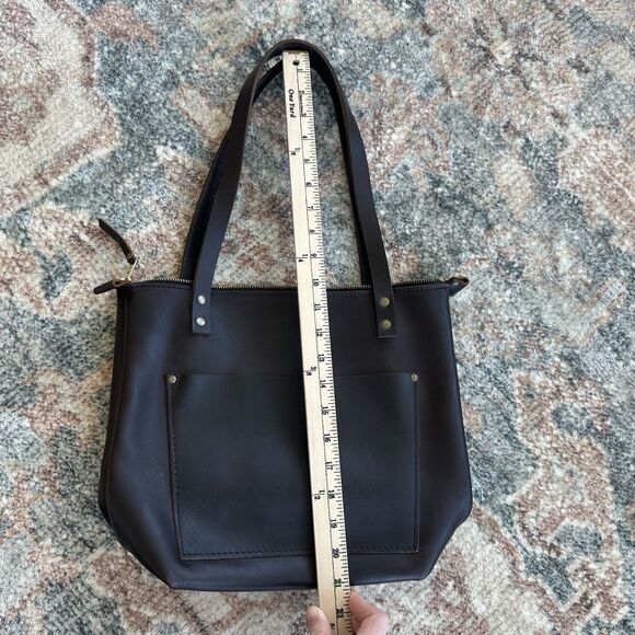 Portland Leather Goods Medium Classic Tote Handbag In Grizzly - Picture 9 of 11